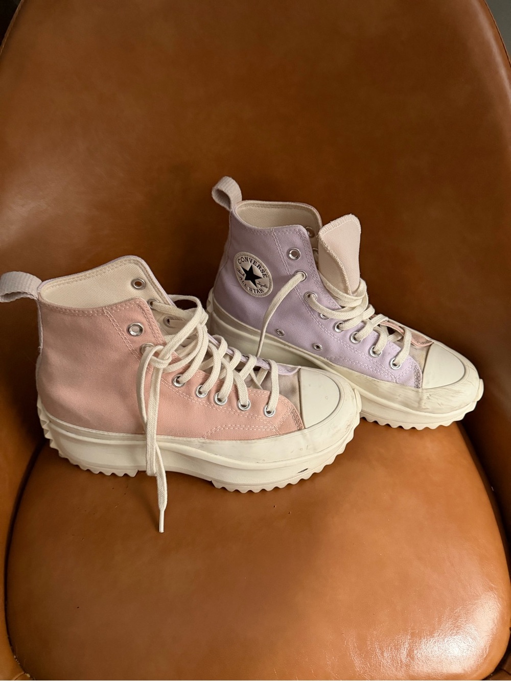 Converse Run Star Hike Platform Tri-Panel High 'Color Block - Pale Amethyst'